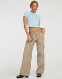 image of Surtie Crop Top in Powder Blue