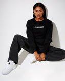 Image of Glora Sweatshirt in Black Precious Hotfix