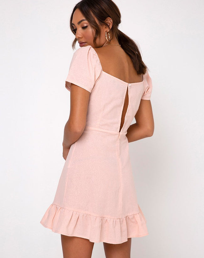 Syami Dress in Peach