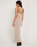 Image of Tahlia Maxi Dress in Champagne with Black Binding