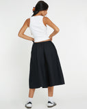 image of Takara Midi Skirt in Black