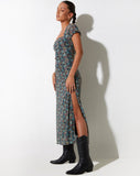 image of Taliah Maxi Dress in Folk Floral