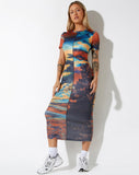 image of Tapaki Dress in Heat Map