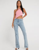 image of Tarkip Crop Top in Crepe Pink