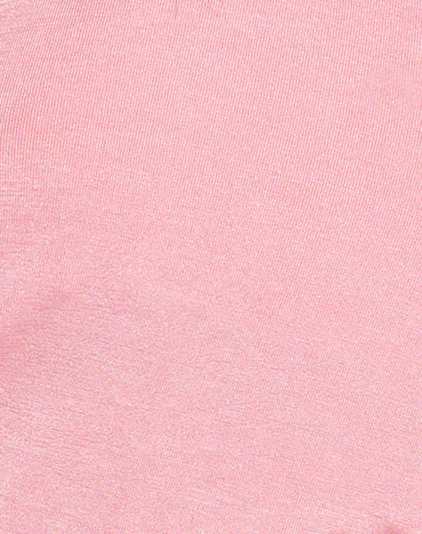 Tarkip Crop Top in Crepe Pink