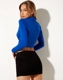 Image of Tash Crop Top in Cobalt