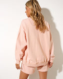 Image of Ted Sweatshirt in Wash Out Peach Mushroom