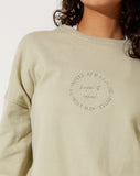 Image of Ted Sweatshirt in Pastel Green Keepin It Casual