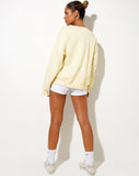 Image of Ted Sweatshirt in Buttercream Vacay Embro