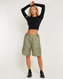 image of Tenchi Short in Parachute Silver Green