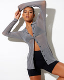 Image of Tere Shirt in Mesh Grey