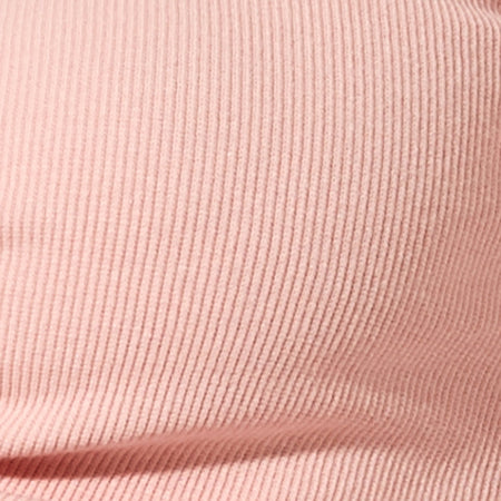 Terrine Long Sleeve Top in Rib Pink