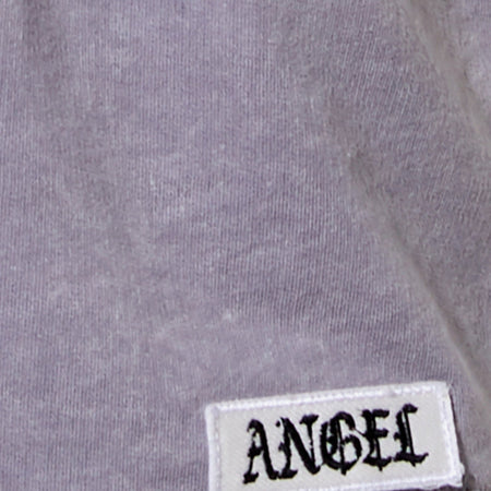 Terry Short in Grey Wash 'Angel' Embro Label