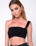 Tetric Crop Top in Black