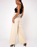 Yeva Flare Trousers in Ecru