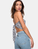 Tielda Crop Top in Dalmatian