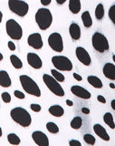 Tielda Crop Top in Dalmatian