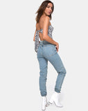 Tielda Crop Top in Dalmatian