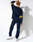 image of Tim Sweatshirt in Navy Citrus Stripe Football 1999