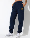 image of Basta Jogger in Navy Citrus Stripe Football 1999