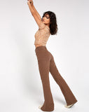 Image of Tinara Crop Top in Tan Mushroom