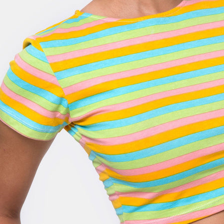 Tindy Crop Top in Sweet Stripe