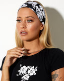 Image of Headband in Vacation Black and White