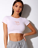 Tindy Crop Top in Blush Pink Angelo 'Angel' Embro