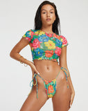 image of Tiney Crop Top in Tropicana Floral