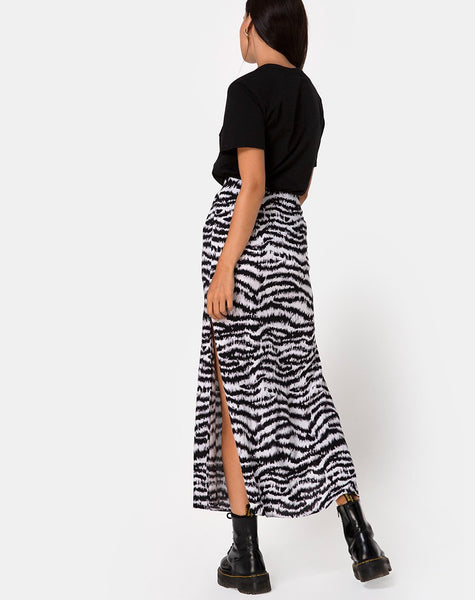 Tinxi Skirt in Animal Drip Grey