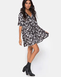 Crosena Swing Dress in Dark Wild Flower