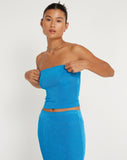 image of Tiska Bandeau Top in Electric Blue