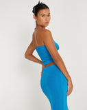 image of Tiska Bandeau Top in Electric Blue