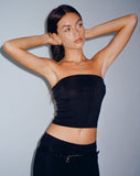 image of Tiska Bandeau Top in Black