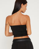 image of Tiska Bandeau Top in Black