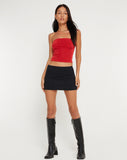 image of Tiska Bandeau Top Red