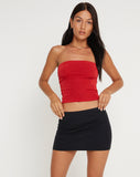 image of Tiska Bandeau Top Red