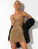 IMAGE OF Kangso Mini Dress in Botanist Flocking Olive