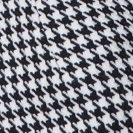 Topaz Mini Skirt in Houndstooth Check Black and White