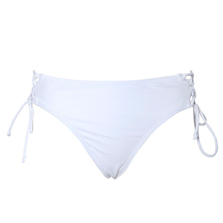 Torte Lace Up Bikini Bottoms in White