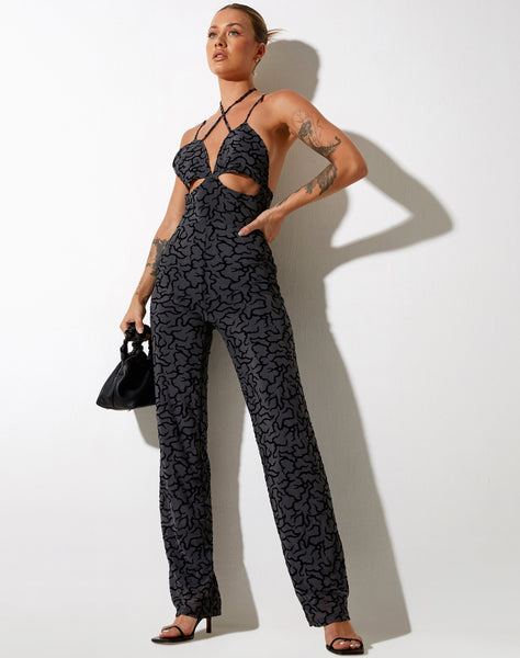 Image of Trubi Jumpsuit in Tribal Flock