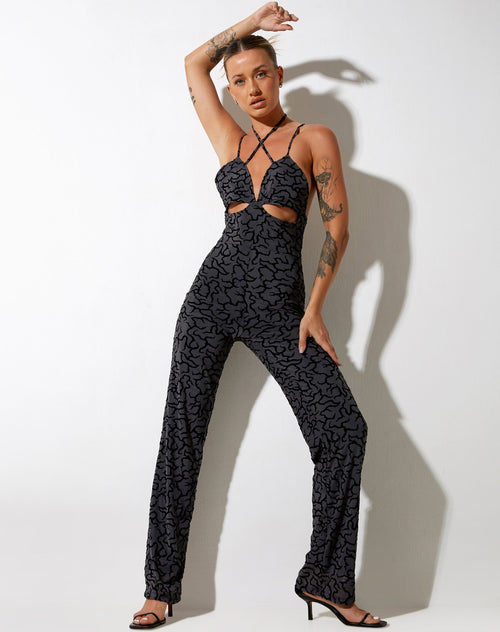 Image of Trubi Jumpsuit in Tribal Flock