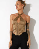 image of Tukasa Corset Top in Botanist Flocking Olive