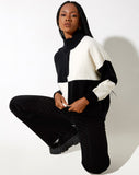 Image of Tusca Sweatshirt in Black and Cream