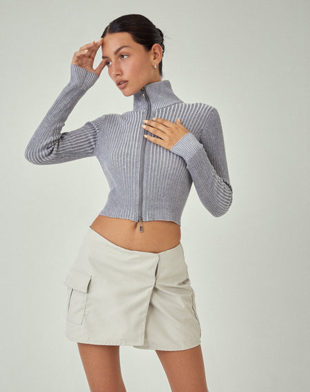 Mazie Jumper in Light Grey