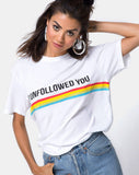 Oversize Basic Tee in I unfollowed You