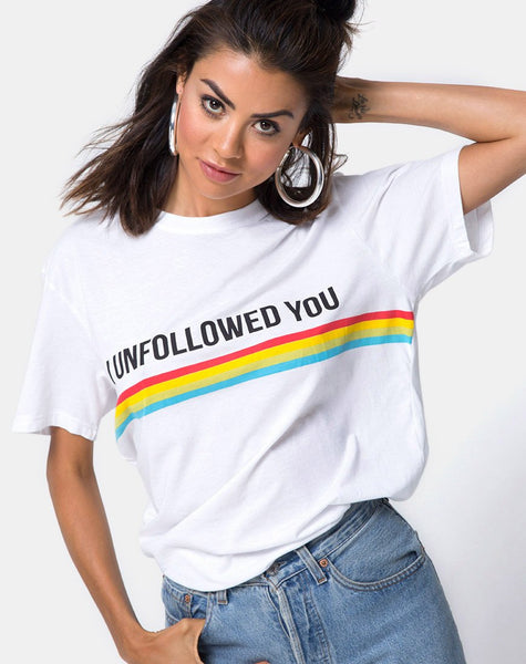 Oversize Basic Tee in I unfollowed You