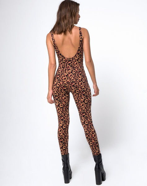 Unitard in Jungle Leopard