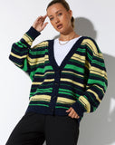 image of Uriela Cardi in Dark Green Stripe