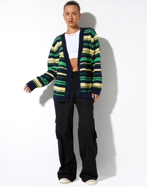 image of Uriela Cardi in Dark Green Stripe